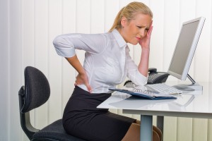 woman back pain